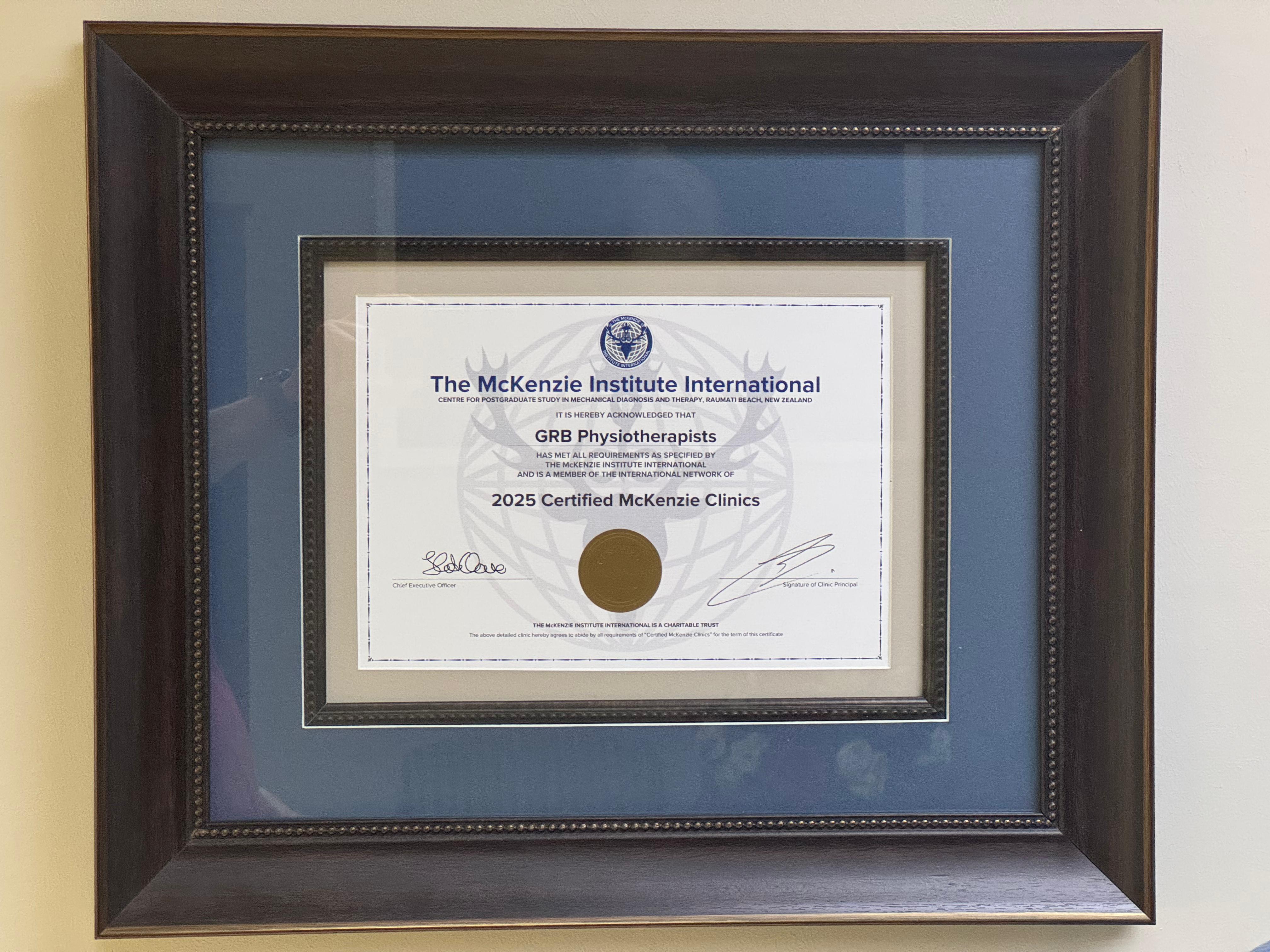 GRB Physio: The Only Accredited McKenzie Clinic in Southern Africa